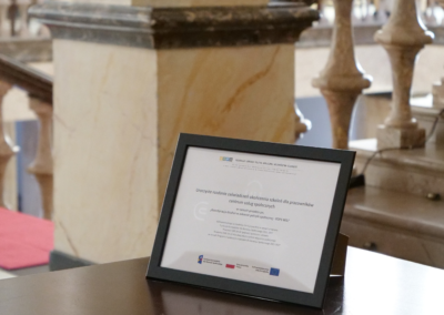 Uroczyste rozdanie zaświadczeń ukończenia szkoleń dla pracowników centrum usług społecznych