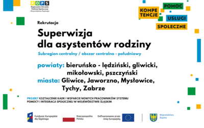 Rekrutacja na superwizję dla asystentów rodziny – subregion centralny, obszar centralno – południowy