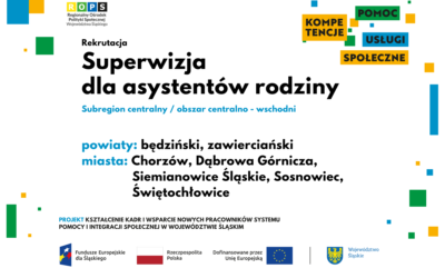 Rekrutacja na superwizję dla asystentów rodziny – subregion centralny, obszar centralno – wschodni