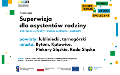 Rekrutacja na superwizję dla asystentów rodziny- subregion centralny, obszar centralno – zachodni