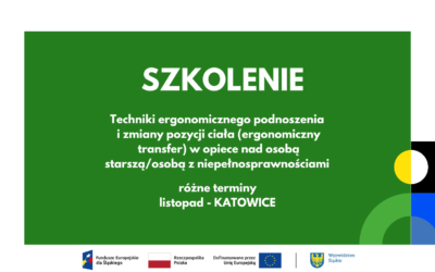 Szkolenie | Techniki ergonomicznego podnoszenia i&nbsp;zmiany pozycji ciała (ergonomiczny transfer) w&nbsp;opiece nad&nbsp;osobą starszą/osobą z&nbsp;niepełnosprawnościami – różne terminy / listopad, Katowice