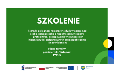 Szkolenie | Techniki pielęgnacji ran przewlekłych w&nbsp;opiece nad&nbsp;osobą starszą/osobą z&nbsp;niepełnosprawnościami – profilaktyka, postępowanie w&nbsp;czynnościach higienicznych i&nbsp;pielęgnacyjnych oraz&nbsp;zapobieganie ich powikłaniom październik / listopad, Tychy